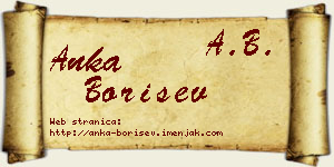 Anka Borišev vizit kartica